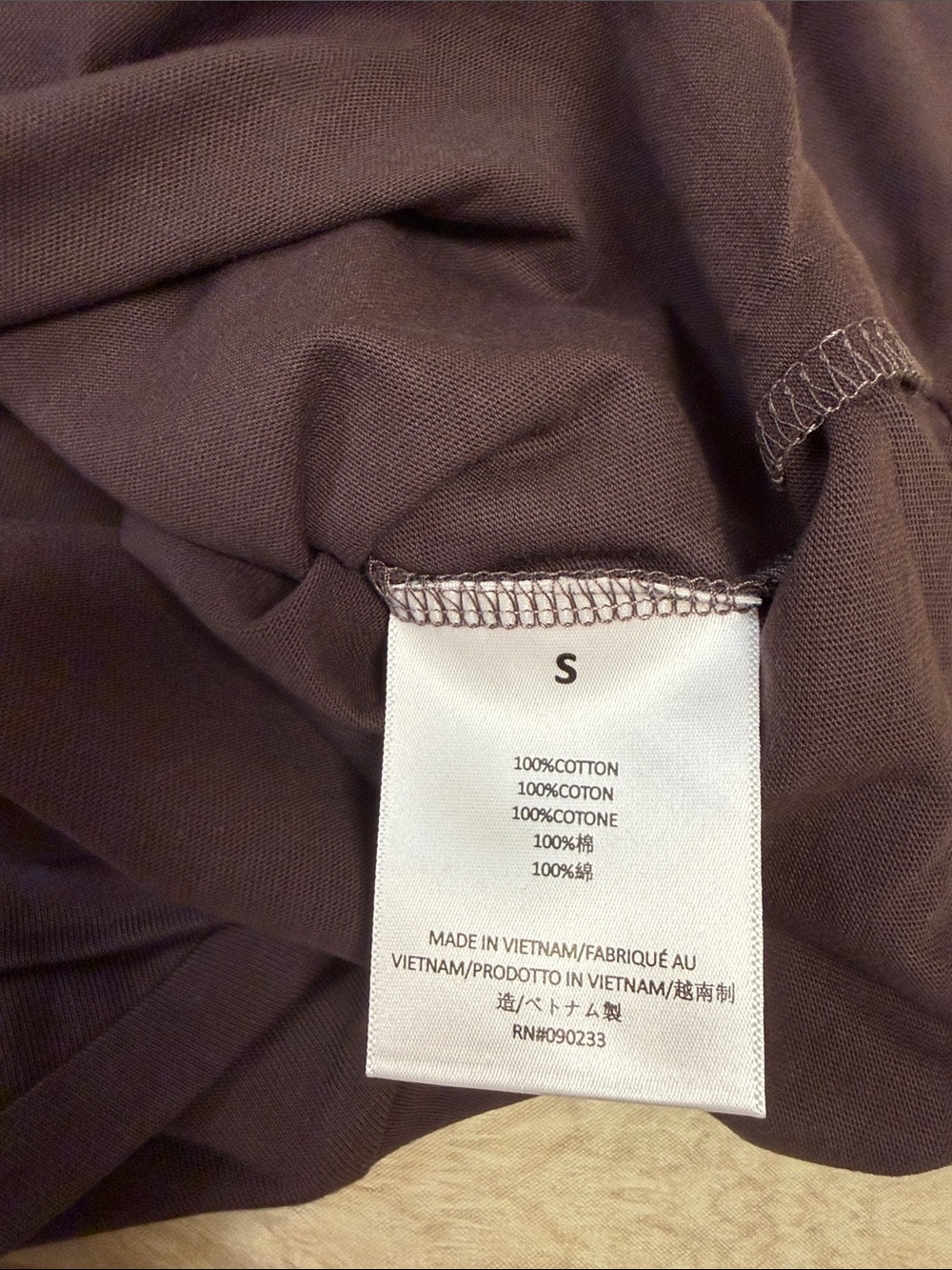 FEAR OF GOD ESSENTIALS TEE PLUM - S - Picture 7 of 10